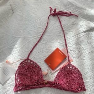 Cult Gaia crochet metallic bra/bikini top 🖤
